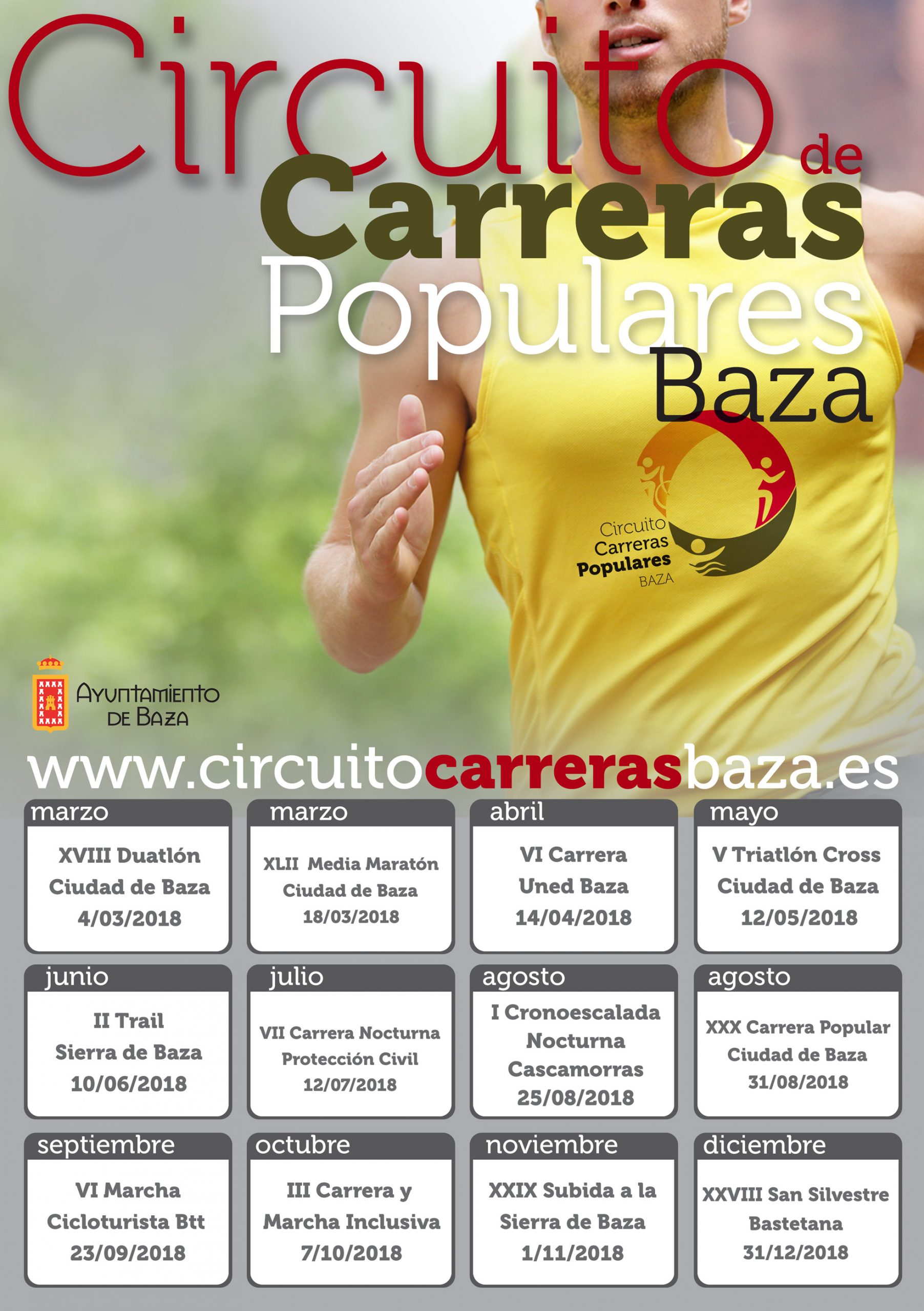 Cartel del circuito carreras
