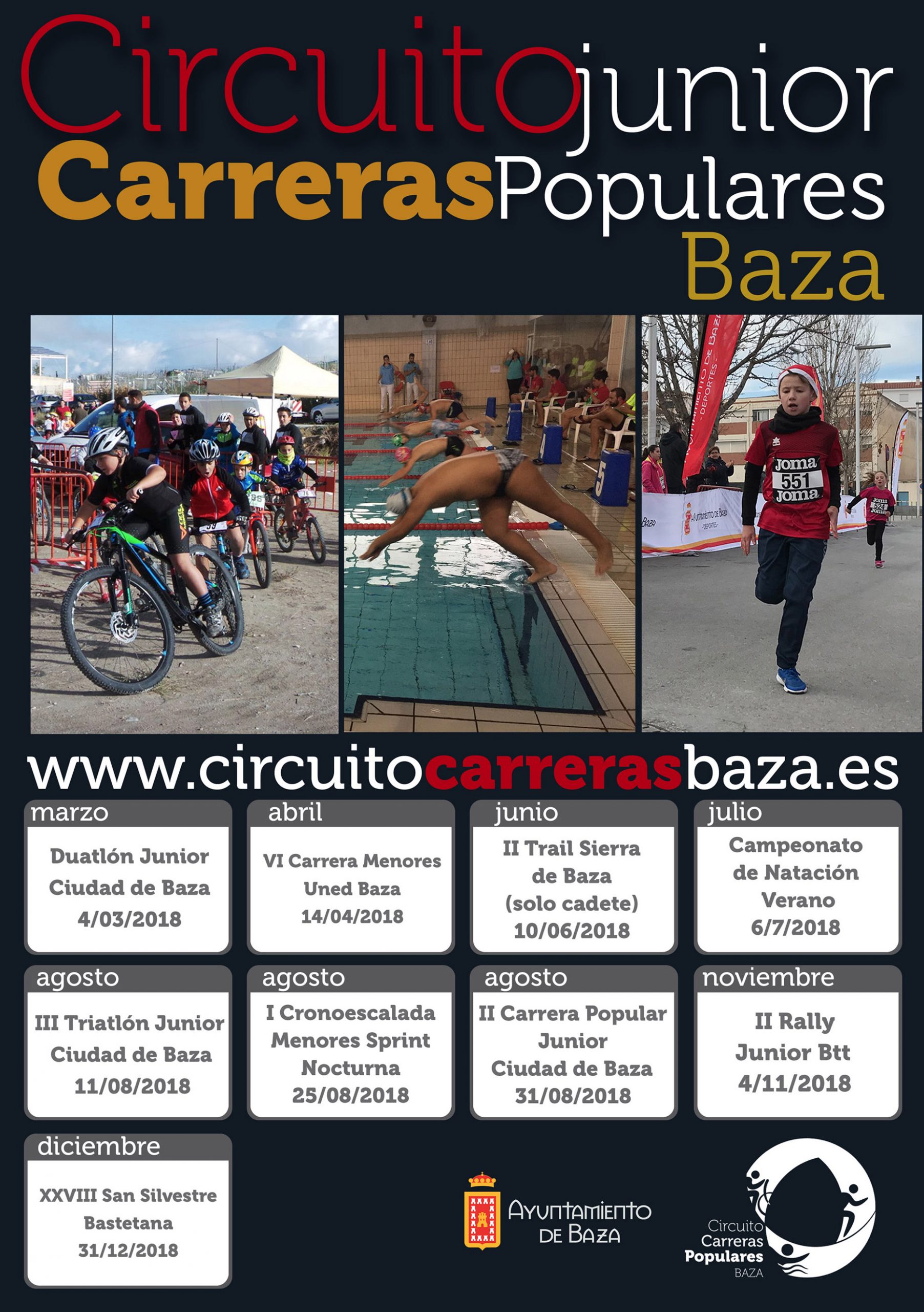 Cartel Circuito de carreras junior