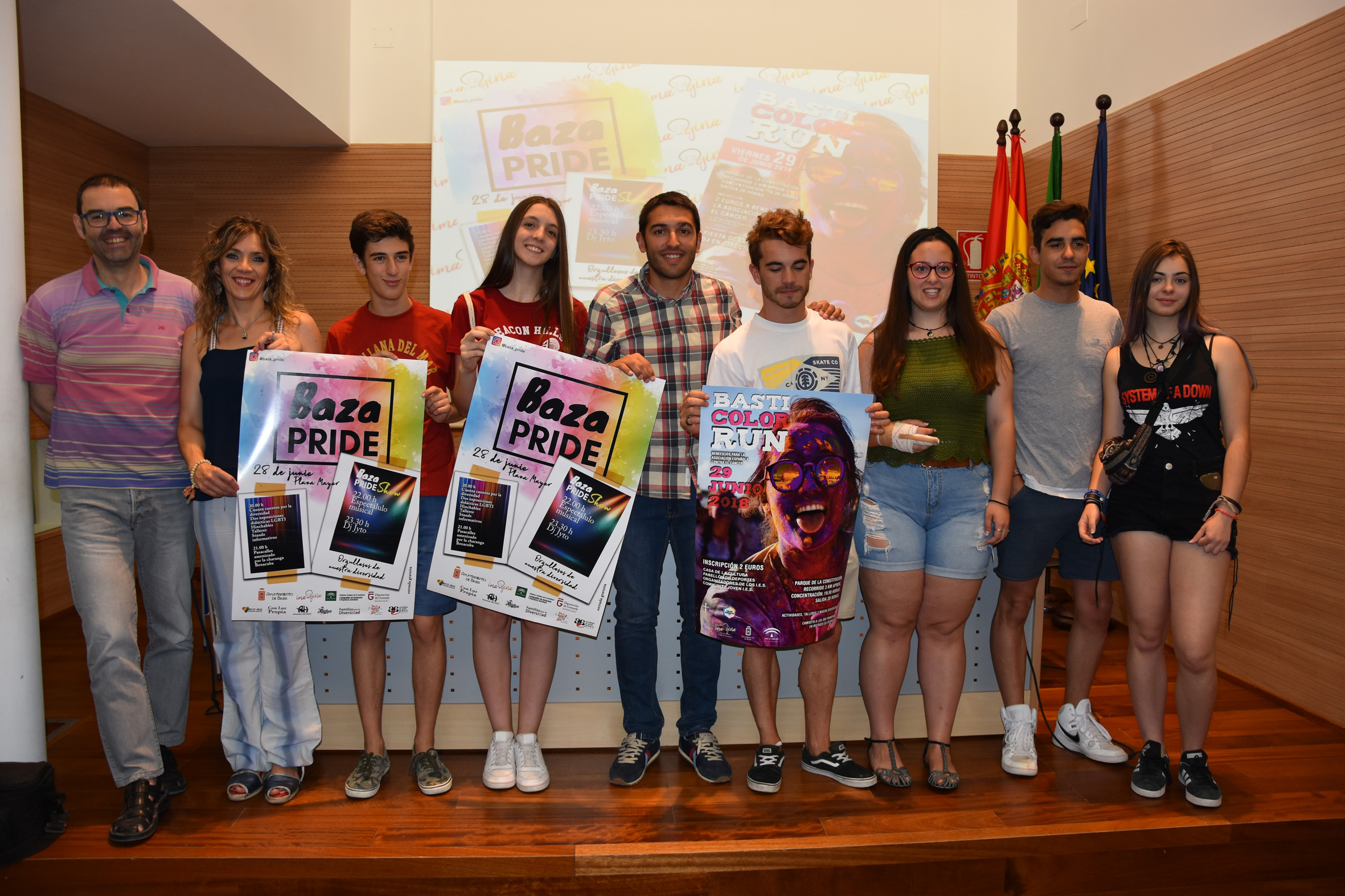 Organizadores del Baza Pride y de la Basti Color Run