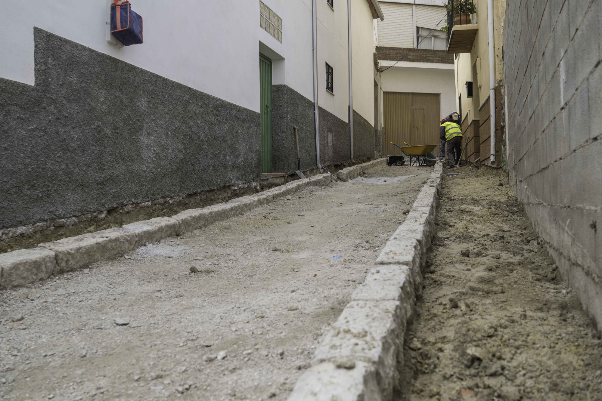 calle Jazmín en obras