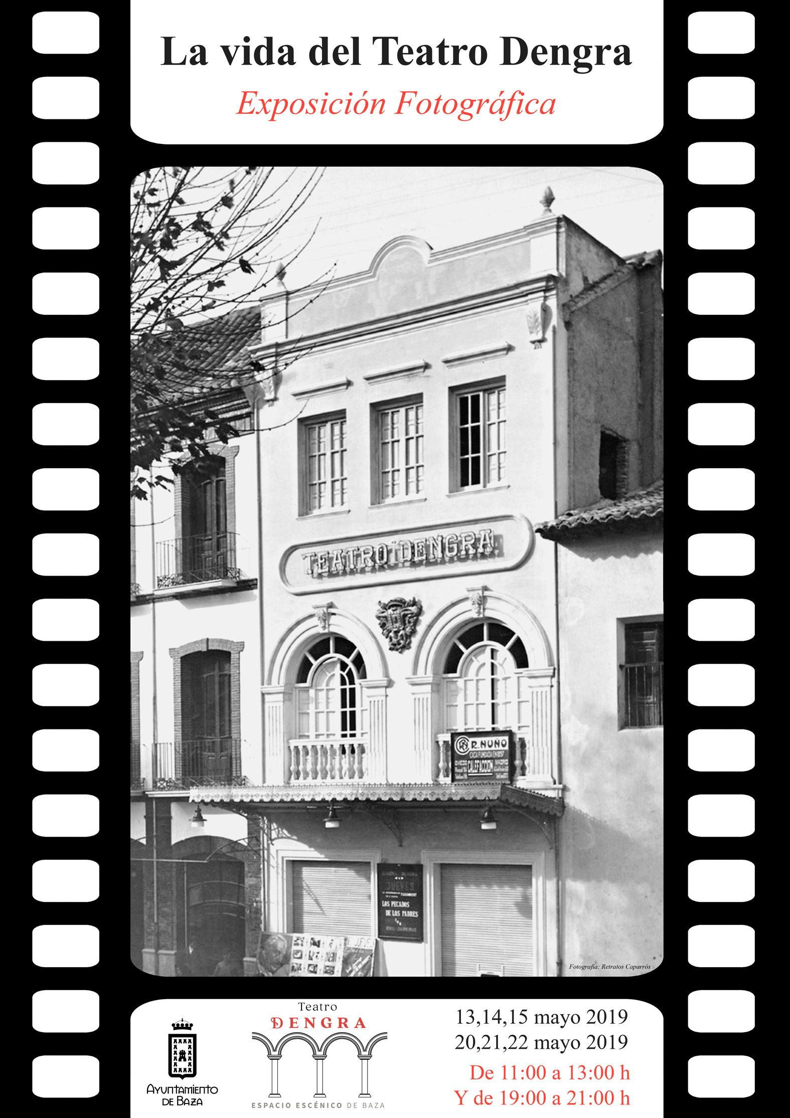 Cartel de la exposición "La vida del Teatro Dengra"