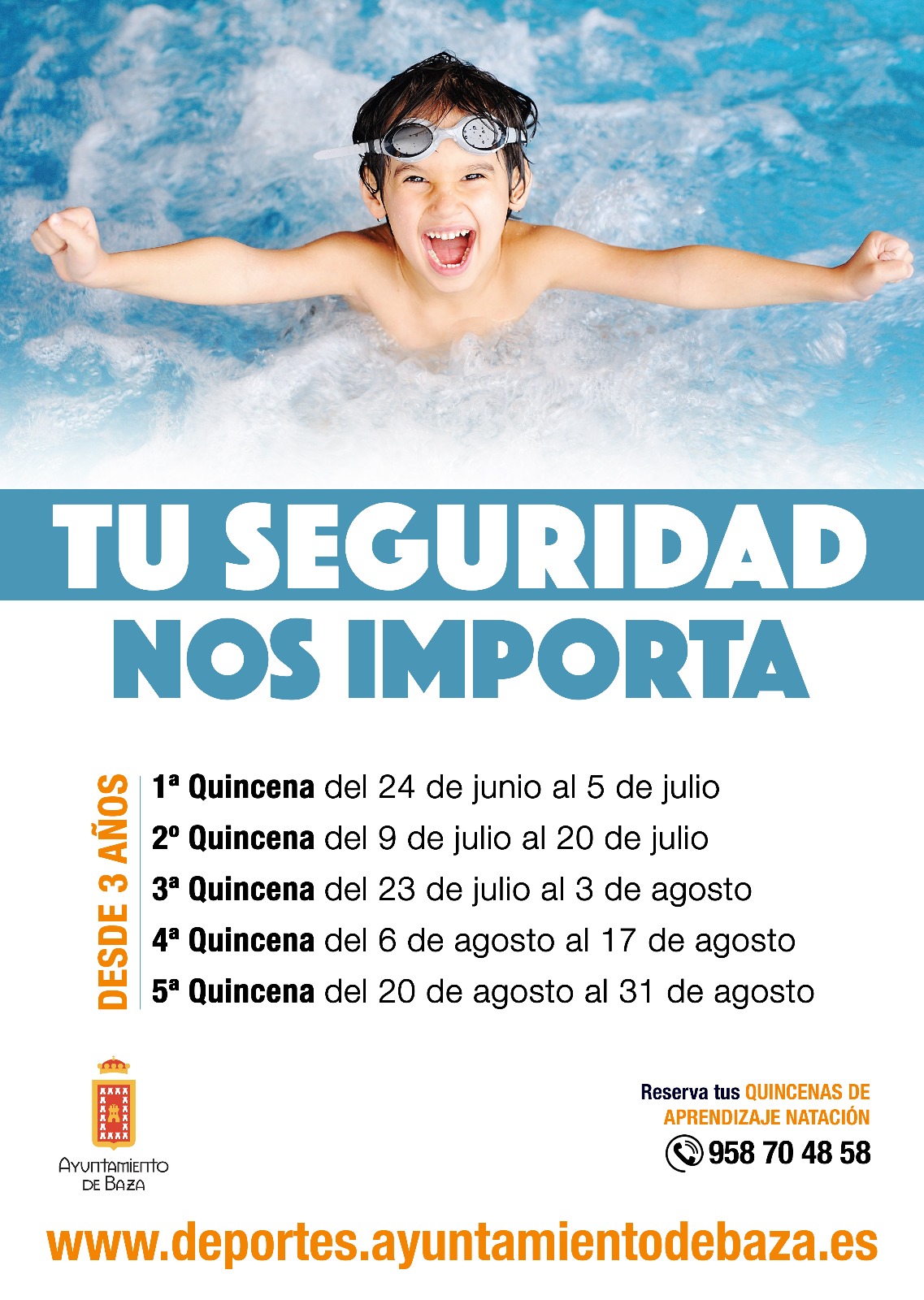 cartel natacion
