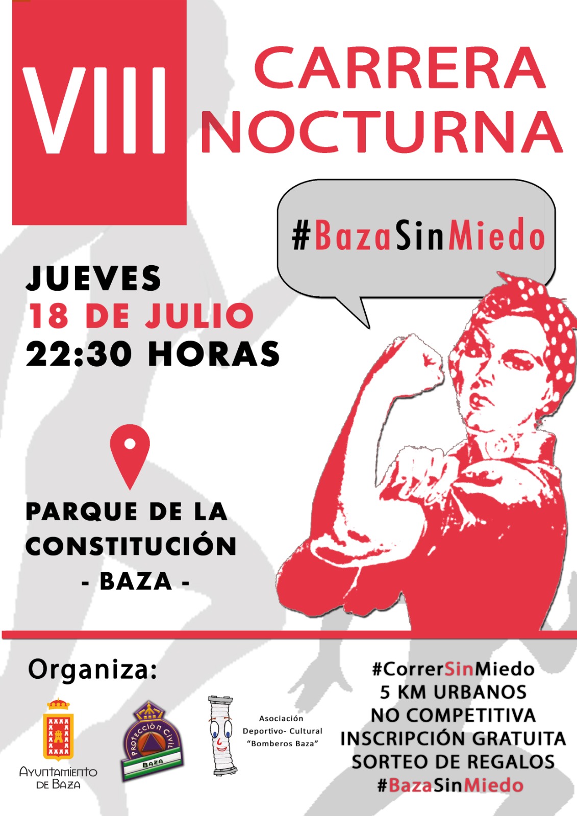 Cartel carrera nocturna de Baza