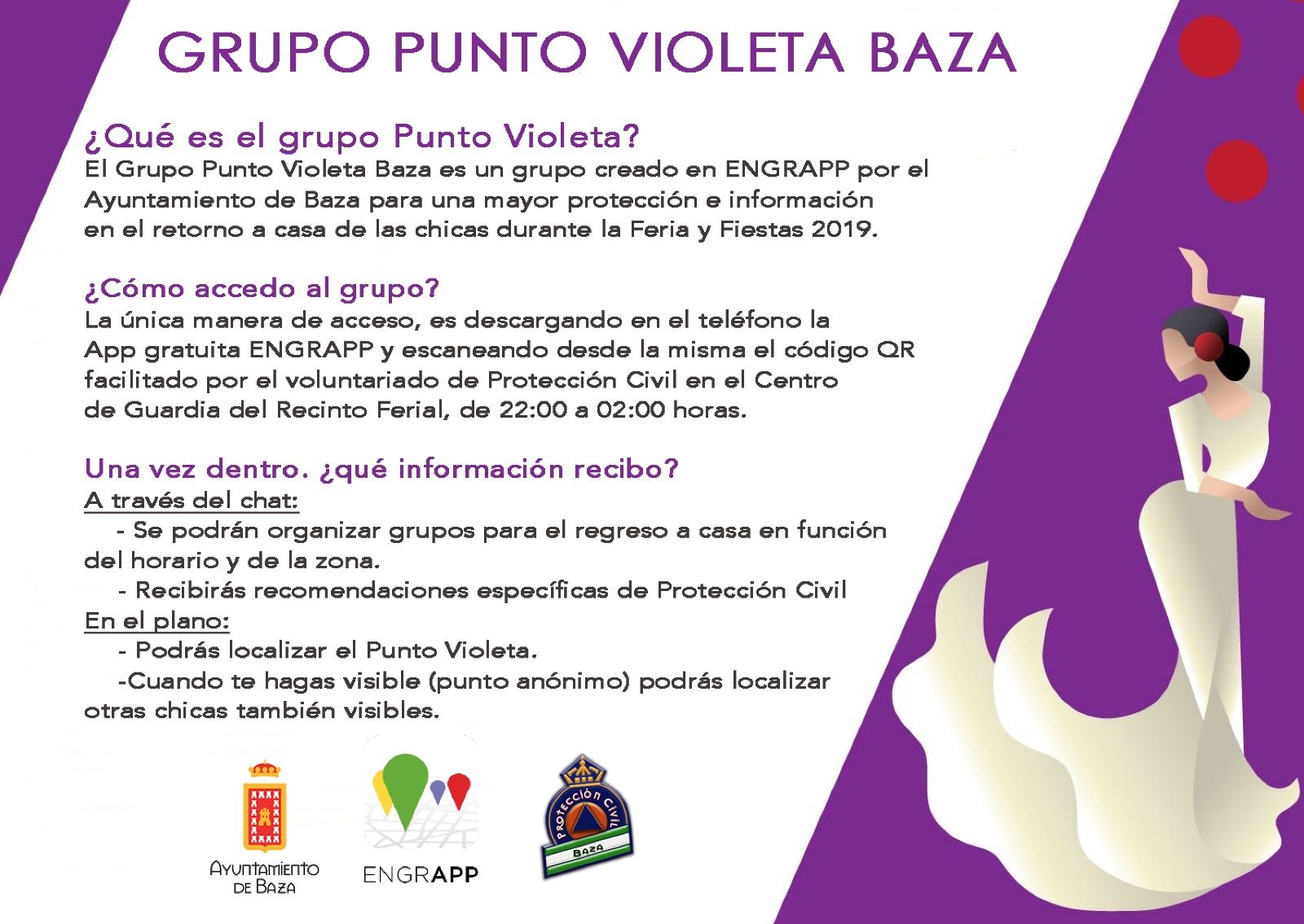 cartel punto violeta