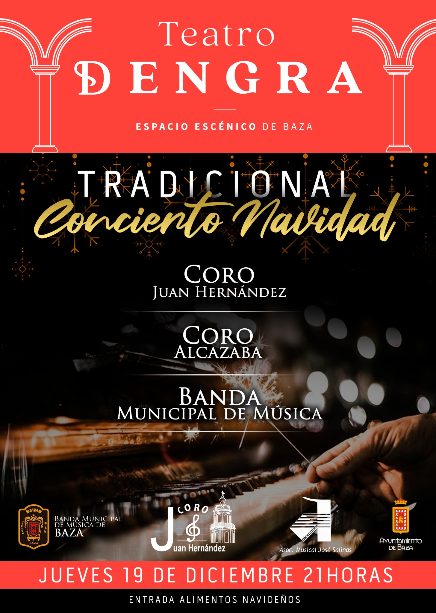 Cartel concierto de Navidad en Baza 
