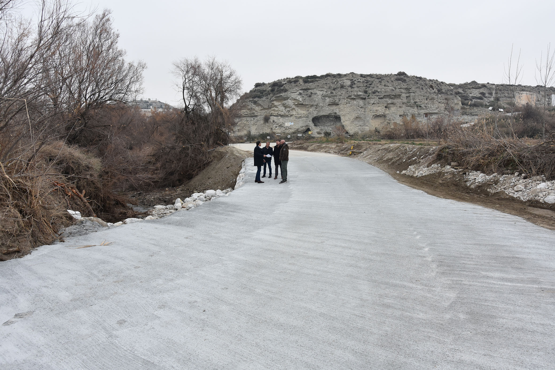 Reparación del Camino de Oria en Baza, destrozado por la DANA de septiembre 2019